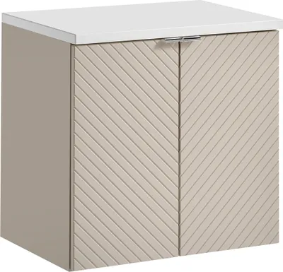 Produktbild von Waschtischunterschrank 60 cm in kaschmir und weiß VERACRUZ-56