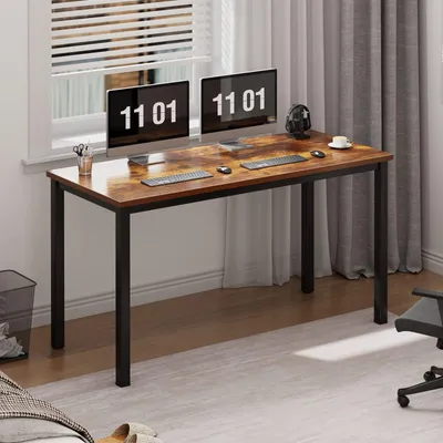 Schreibtisch 100x60x75 cm, Computertisch, Homeoffice, schwarz
