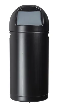 Produktbild von Rossignol 58033 Cyvomax "Green" Abfallbehälter 52L aus recyceltem Polyethylen mit Einwurfklappe, Farbe Schwarz
