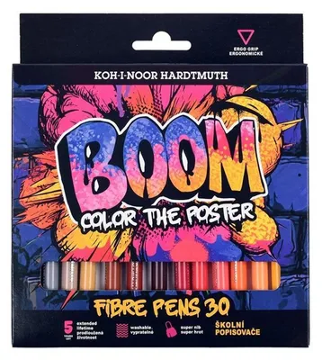 Immagine prodotto di Pennarelli Koh-i-noor 30 colori