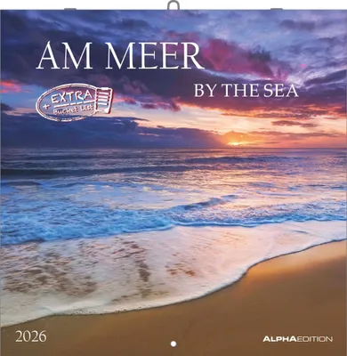 Produktbild von Alpha Edition - Am Meer 2026 Broschürenkalender, 30x30cm, Wandkalender mit Platz für Notizen und Termine, Bilder rund ums Meer, Monatsübersicht und Ferientermine DE/AT/CH