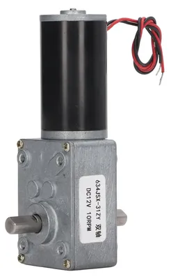Produktbild von Getriebemotor, Doppelwelle, DC 12 V, selbsthemmende Geschwindigkeitsreduzierung, CW CCW, Schneckengetriebe, 10 U/min