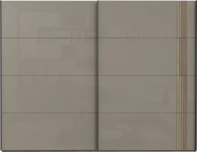 Produktbild von Schiebetürenschrank >SAVONA< 2 Böden, Beige Glanz  / Eiche Antik Nachbildung - 220,1x210,5x61,2cm (BxHxT)