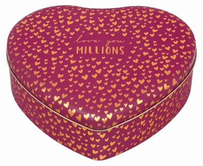 Produktbild von Meander Dekorative Dose hartvormig Love You Millions 25x23x7,8cm