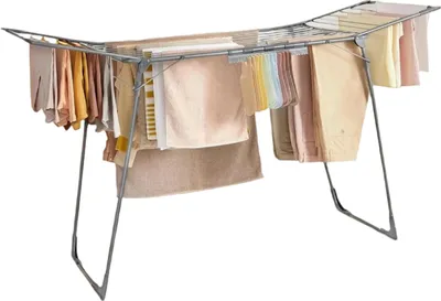 Obrázek produktu pro Skládací sušák na prádlo – úsporný sušák – ocel a PP – 56,5 x 173 x 96,5 cm