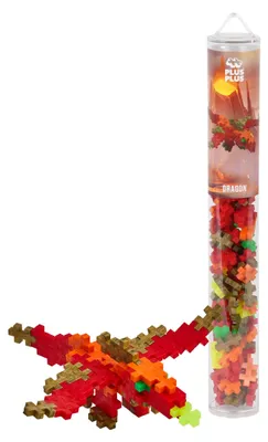 Produktbild von Plus-Plus 9604267 Kreativ-Bausteine Tube, Drache, Geniales Konstruktionsspielzeu