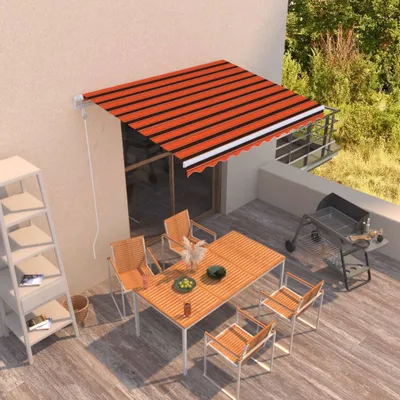 Obrázok produktu pre Markíza The Living Store Automatic Retractable 300x250 cm Orange and Brown