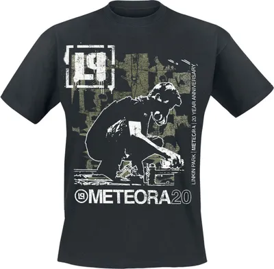 Produktbild von Linkin Park T-Shirt Herren Drip Collage schwarz Band-Merch, Bands 100% Baumwolle M