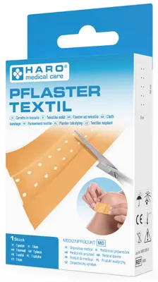 Productafbeelding van HARO10000 textielpleister, beige, 500 mm x 60 mm