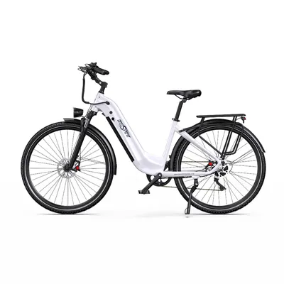 Imagen del producto de Bicicleta eléctrica Onesport 700C*50C, tipo pedelec, con batería de 36V y 22,5Ah, motor de 250W, velocidad máxima de 25 km/h