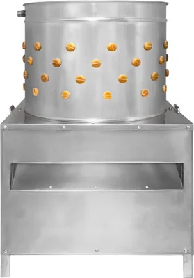 Image de Machine à plumer la volaille KuKoo, machine à plumer par voie humide, machine à plumer les poulets, machine à plumer 3PS en acier inoxydable avec 132 doigts de plumage, 66,5 cm x 91 cm x 66,5 cm