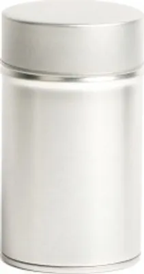 Produktbild von Runde Teedose - Kräuterdose - silber klein - 1 Stück