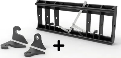 Produktbild von Adapter von Radlader auf Euroaufnahme, Euroadapter, Schnellwechsler - [ O&K L20 (60x50x615mm) mechanische Verriegelung ]