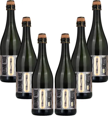 Produktbild von Kolonne Null - 6x 0% Alkohol - PRICKELNDER Riesling mit Korken - Alkoholfreier Riesling Prickelnd 0,75L- [Enthält Sulfite]