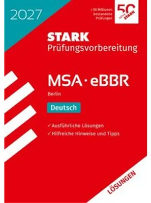 Immagine prodotto di STARK Lösungen zu Deutsch - MSA/eBBR 2027 Berlin - Prüfungsvorbereitung