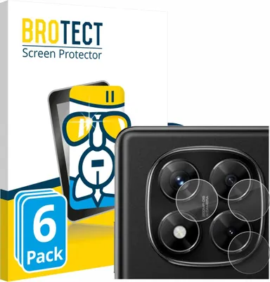 Produktbild von 6x BROTECT Schutzglas für Xiaomi Redmi Note 14 Pro 4G (NUR Kameraschutz) Schutzfolie Panzer Folie Glas Display Schutz klar