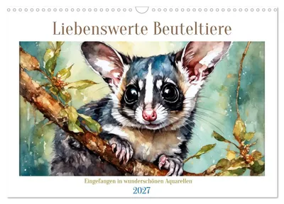 Produktbild von Liebenswerte Beuteltiere (Wandkalender 2027 DIN A3 quer), CALVENDO Monatskalender