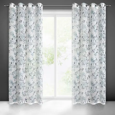 Obrázek produktu pro Eurofirany 398685, Sheer, Bílá, Vzorovaný, Polyester, Prsten, 75 g/m²