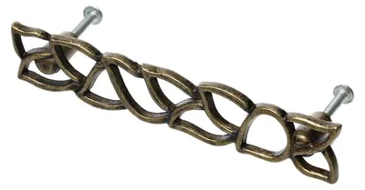 Produktbild von 1 Möbelgriff Schubladengriff Türgriff Messing 12,4 cm