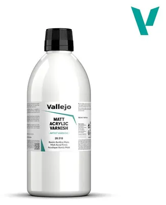 Image de Vallejo Vernis Mat Acrylique Permanent à Base d'Eau 500 ml. Couche Protectrice Incolore Séchage Rapide pour Beaux-Arts, Peinture, Modélisme et Loisirs Créatifs