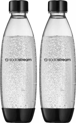 Zdjęcie produktu dla SodaStream 1042260410, Butelka karbonizowana, Czarny, Przezroczysty, PET, 1000 ml, 1 l, Power, Source, Play, Spirit, Fizzi, Jet, Dynamo, Genesis, Cool