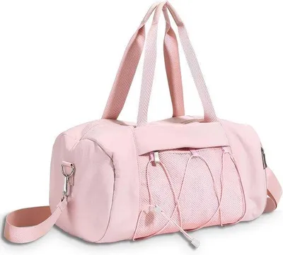 Produktbild von Sporttasche mit Schuhfach für Damen und Herren – Trainings- und Schwimmtasche – Reisetasche und Fitnessbag – Kleine Sporttasche – Rosa – 41x22x