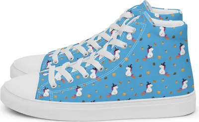 Produktbild von Mr. & Mrs. Panda Damen Sneaker Einhorn Hexe Größe 40 - Blau - Geschenk, Engel, Damenschuhe, Frau, Teufel, Turnschuhe, Stoffsneaker, Unicorn, Freundin, Sportschuhe