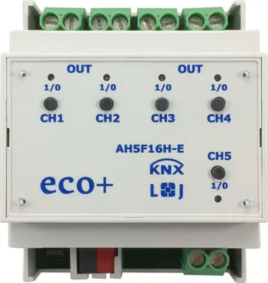 Produktbild von LINGG & JANKE Lingg+Janke KNX eco+Schaltaktor 79237 5f,AH5F16H-E,Handbedienung,16A,4TE