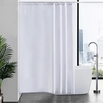 Obrázok produktu pre Sprchový záves 180x200 Fabric White Waterproof Anti-mould Washable
