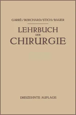 Produktbild von Lehrbuch der Chirurgie