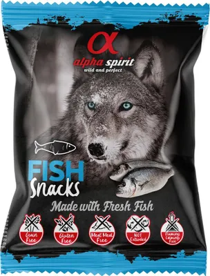 Immagine prodotto di alpha spirit Snack per cani a cubetti al pesce 50 g