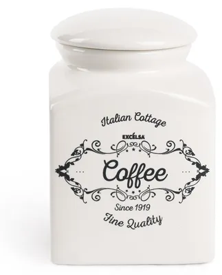 Productafbeelding van Excelsa koffiebus, keramiek, ivoorwit, inhoud: 700 ml