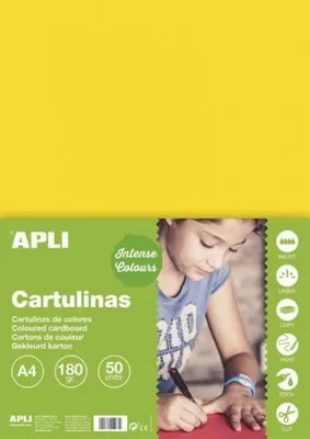 Immagine prodotto di Carta colorata A4 170 g - giallo 50 pz
