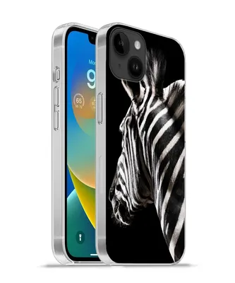 Produktbild von MuchoWow® Handyhülle Schutzhülle Hülle für Apple iPhone 14 Plus - Soft case Zebra - Tier - Schwarz - Porträt Silikon Softcase Handy Hülle - Abbildung