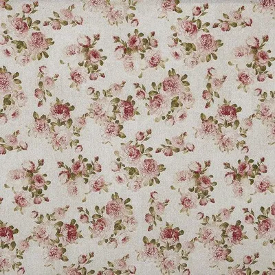 Produktbild von Rosa Blumenstoff 300x280 cm Dekorationsstoff