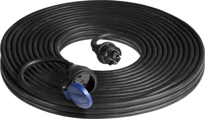 Immagine prodotto di Prolunga del cavo di rete con contatto di terra, 30 m, 3x1,5 mm², IP44, nero
