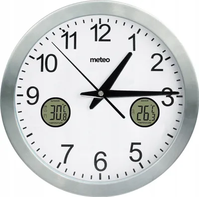 Immagine prodotto di Orologio Da Parete Meteo Con Termometro Meteo Zp31 Quadrante Grande