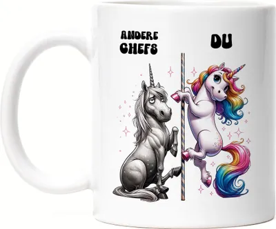 Produktbild von Andere Chefs Du Einhorn Tasse Weiß Geschäftsführer Kollege Lustig Büro