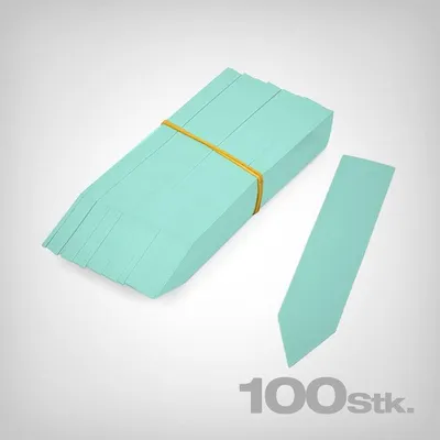 Produktbild von GrowPRO Stecketiketten grün, 100 Stück, 10 x 2 cm, wetterfester Kunststoff