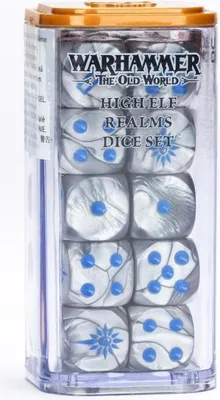 Produktbild von Games Workshop Würfelset der Hochelfen, Würfelsatz, Blau, Silber, 1 Stück(e)