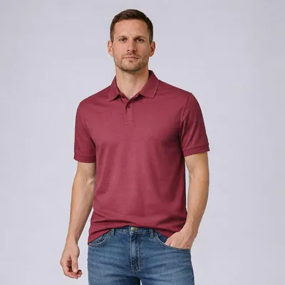 Produktbild von Herren Poloshirt bordeaux Gr. M : M : bordeaux : 100% Baumwolle