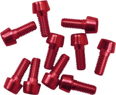 Image de Msc Alu7075t6 Vis anodisée 10 unités Rouge M5 x 5 mm Rouge M5 x 5 mm