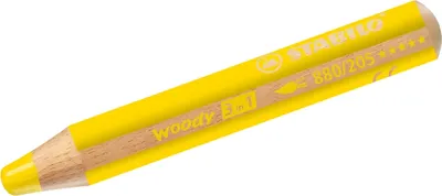 Obrázok produktu pre Stabilo Woody Farebná ceruzka Extra hrubá žltá 10 mm Viacúčelová sada 5 ks