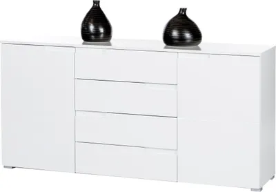 Produktbild von Sideboard Anrichte 165 cm weiß hochglanz - SPICE - Die Möbelfundgrube