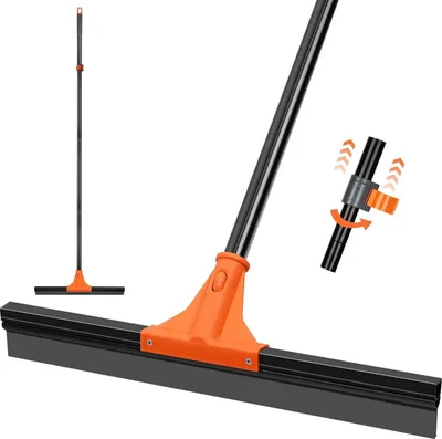 Obrázek produktu pro Stěrka na vodu Stěrka na podlahu Teleskopická rukojeť 148 cm Gumová stěrka Flitsche pro garáž Koupelna Dlaždice Mramor Okna