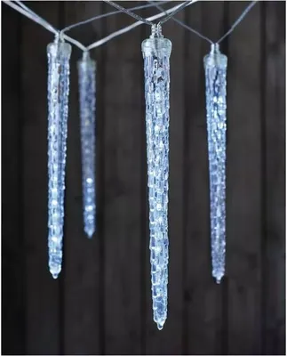 Produktbild von EMOS LED Weihnachtsgirlande - 10x Eiszapfen 3,6m DCPC01