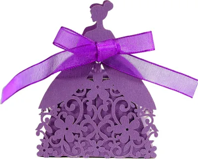 Produktbild von 50 Pack Kreatives Design 3D Braut Hochzeit Süßigkeiten Schokolade Gunst Boxen, Schokolade Behandeln Geschenk-Boxen