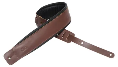 Produktbild von Levys Leathers DM1PD-BRN 3" Gitarrengurt aus Leder Braun