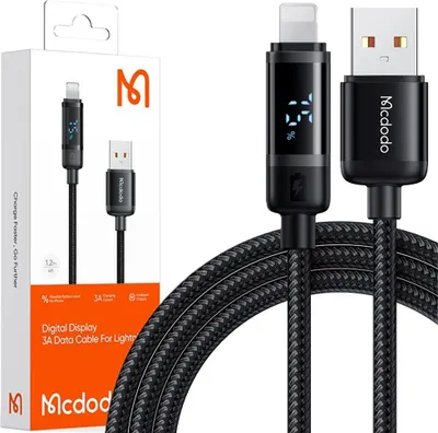 Zdjęcie produktu dla Mcdodo Ładowarka Kabel Usb Lightning Szybkiego Ładowania Do Iphone 1M Led