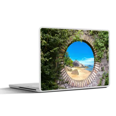 Produktbild von MuchoWow® Laptop Aufkleber Sticker Cover Sommer - Strand - Aussicht - Tropisch 40x30 cm - Laptop Dekoration - Selbstklebend